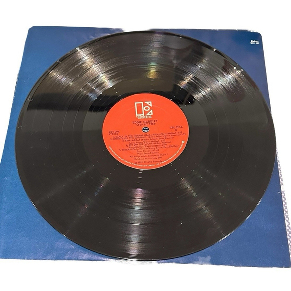 Eddie Rabbitt Step By Step LP Vinyl 1981 - Picture 7 of 10